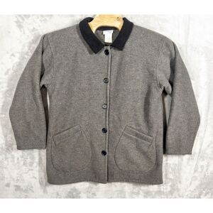 Vintage 1980s Bedford Fair Coatigan Cardigan Jacket Mens Large Made‎ In USA